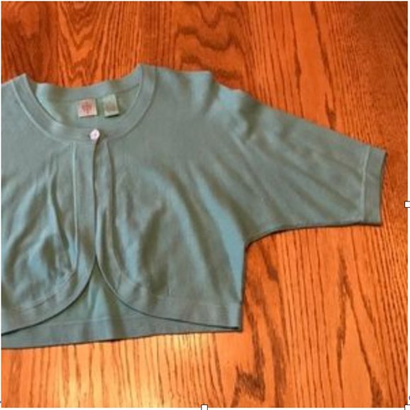 "HWR" Anthropologie, green shrug style sweater, never worn, L - Picture 3 of 6